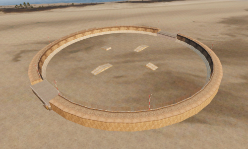 The salt flats demo arena.