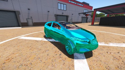 Teal Vehicle Finish