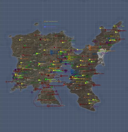 The Olympus Altis Life Server Map.