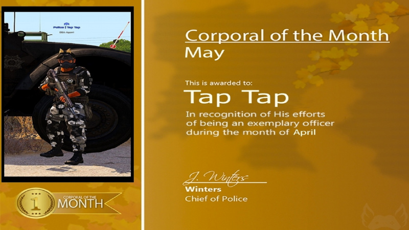 Corporal of the Month