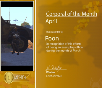 Corporal of the Month