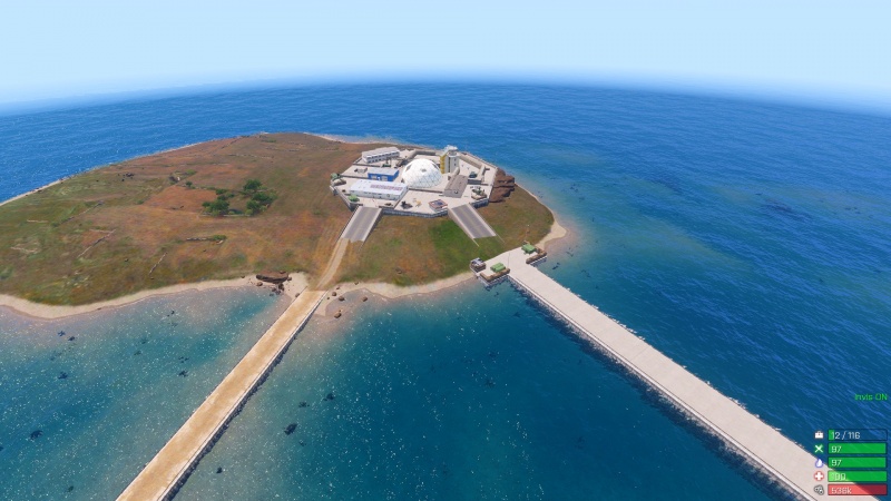 A bird's-eye view of the Altis Penitentiary.