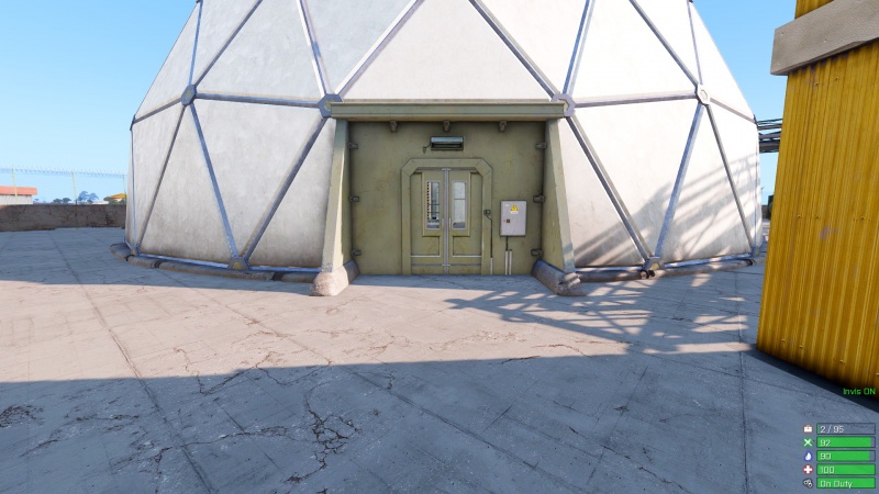 An entrance to the Evidence Locker dome.