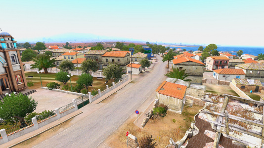 A view of the downtown Pyrgos.