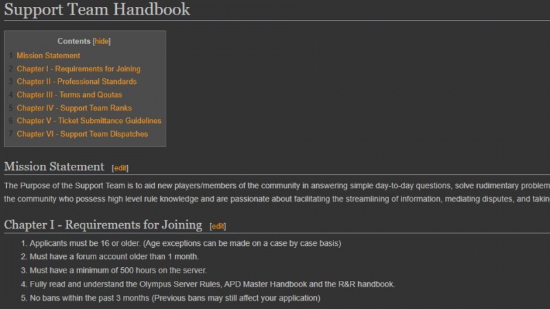 Support Team Handbook