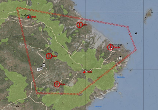 The Kamino Bay conquest map.