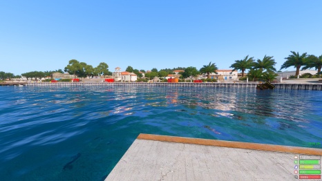 A view of Neochori from the docks