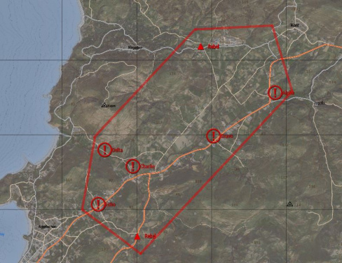 The Magos Mountain conquest map.