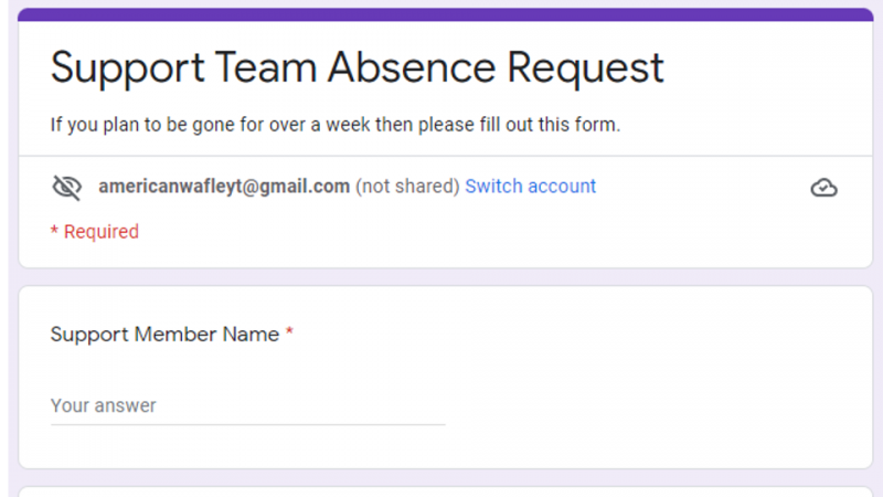 Absence Request